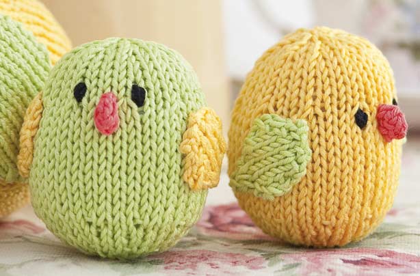 Easter chicks knitting pattern