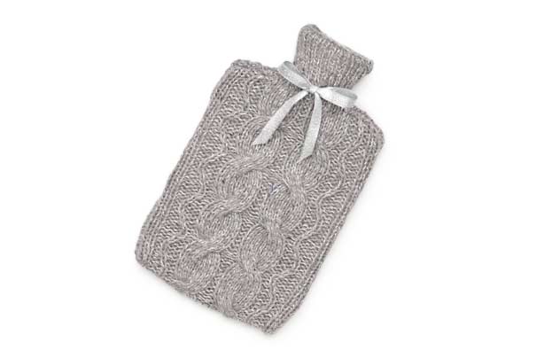 Knitted hot water bottle cover: hot water bottle knitting ...